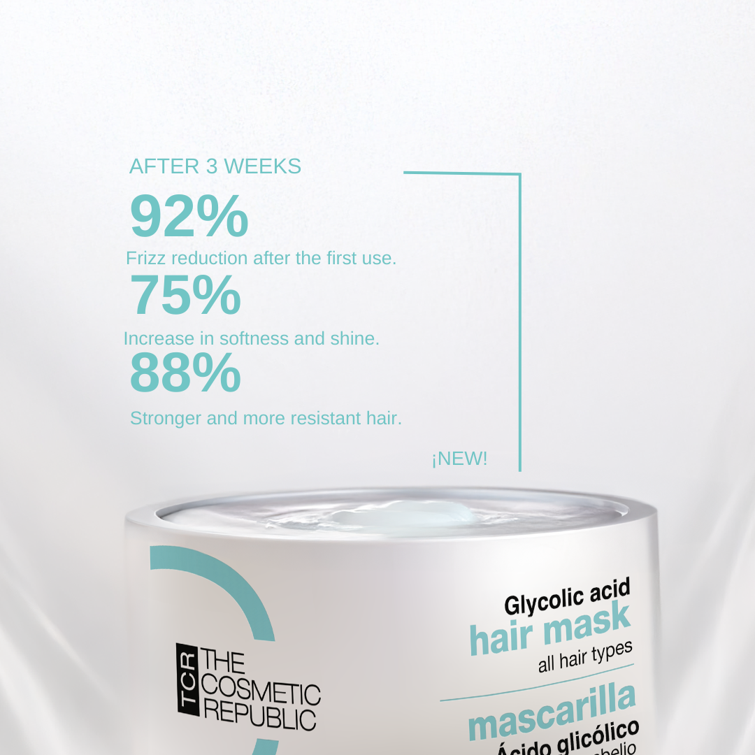 Masque capillaire à l'acide glycolique – Formulation végétalienne