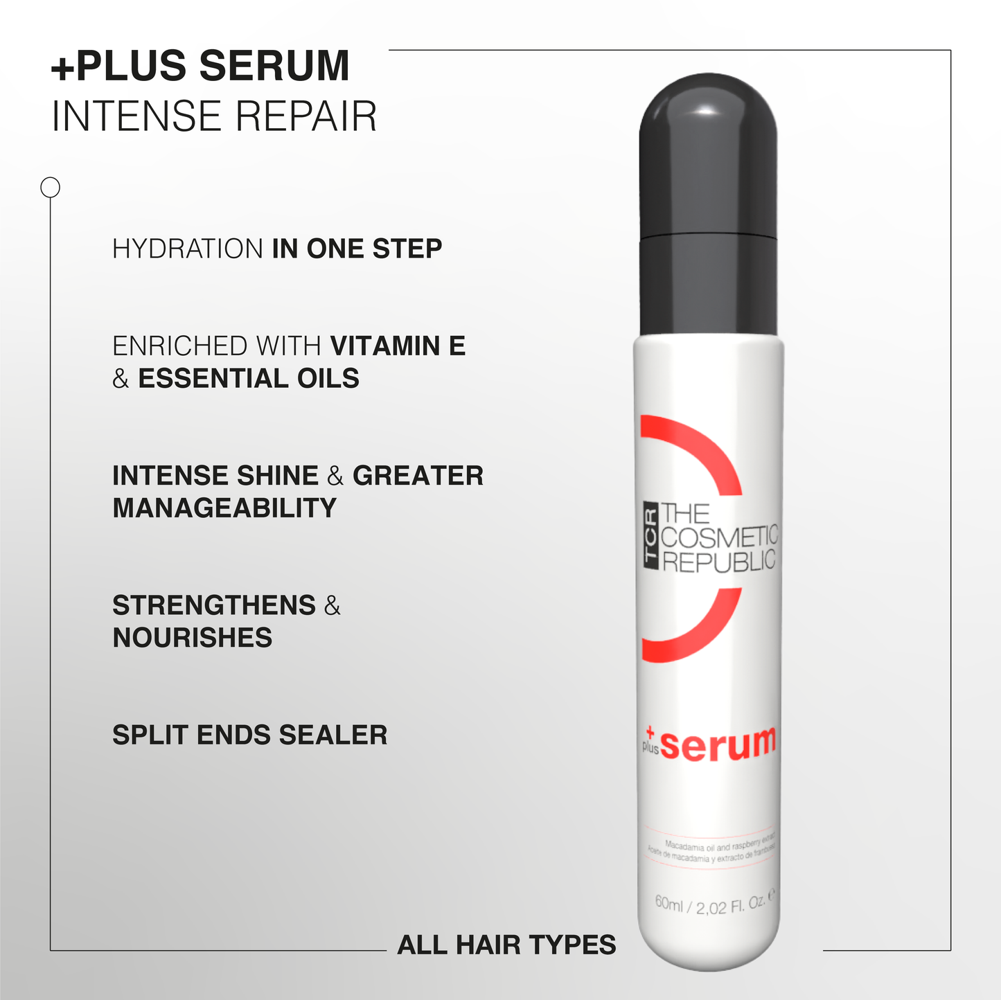 +Sérum - Sans rinçage - Formulation végétalienne