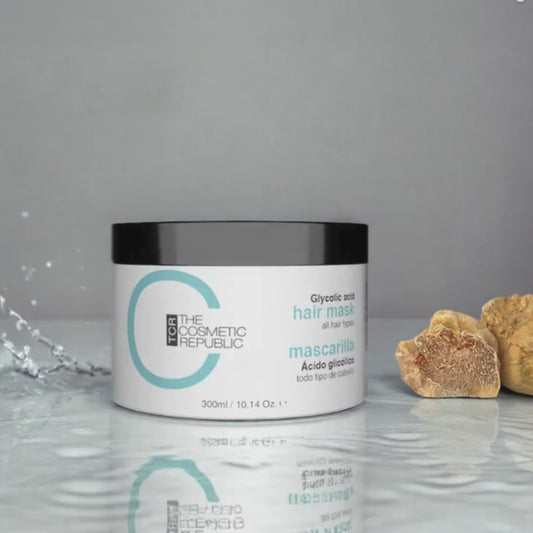 Masque capillaire à l'acide glycolique – Formulation végétalienne